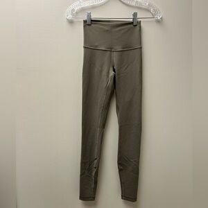 Lululemon Align High Rise Army Green Leggings